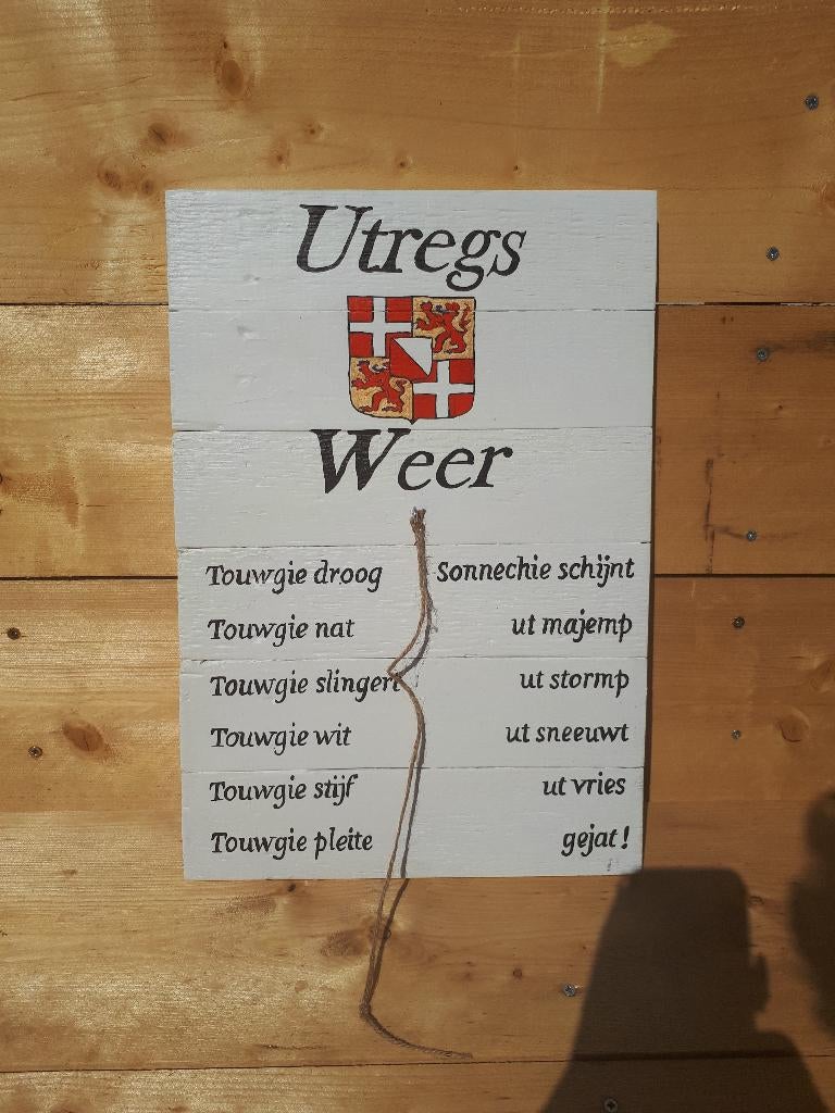 Houten Weerstation Gepersonaliseerd Uniek Cadeau, Tuin en Terras, Tuinwanddecoratie, Nieuw, Ophalen of Verzenden