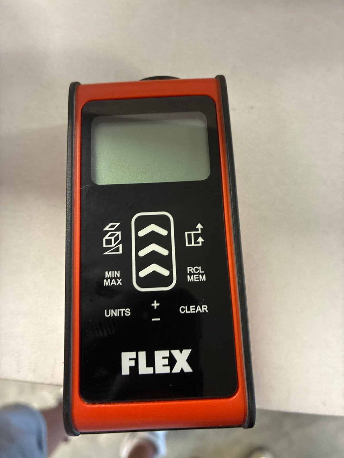 Flex ADM 60-T Laser Afstandsmeter met Hoesje, Ophalen of Verzenden, Gebruikt, Afstand