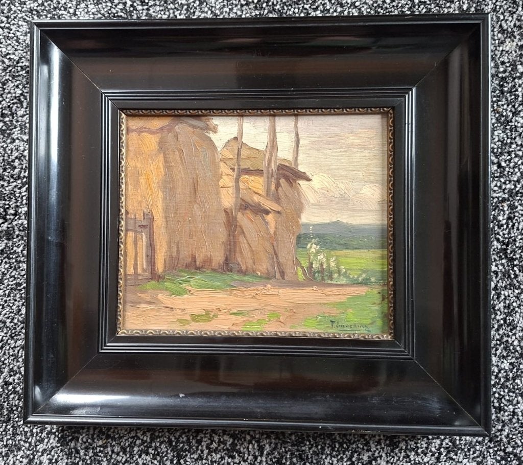 Sfeervol klassiek landschap — F. Enneking, Antiek en Kunst, Ophalen of Verzenden