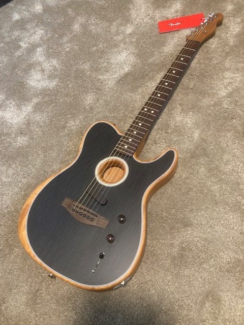 Fender Acoustasonic Player Telecaster Brushed Black, Ophalen, Nieuw, Semi-solid body, Fender