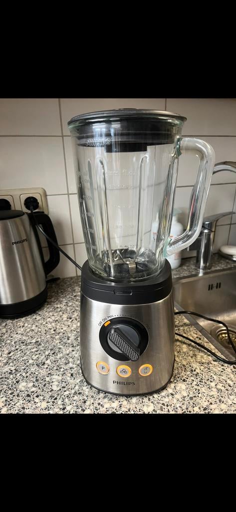 ZGAN Philips Blender HR2100/50 - Krachtige Keukenmixer, Ophalen of Verzenden, Zo goed als nieuw, 3 snelheden of meer