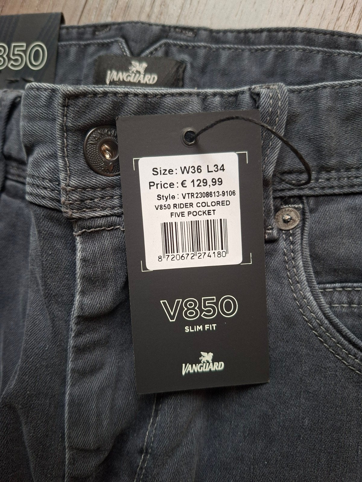 VANGUARD V850 slimfit jeans W36 L34, Ophalen of Verzenden, Nieuw, W36 - W38 (confectie 52/54), Vanguard