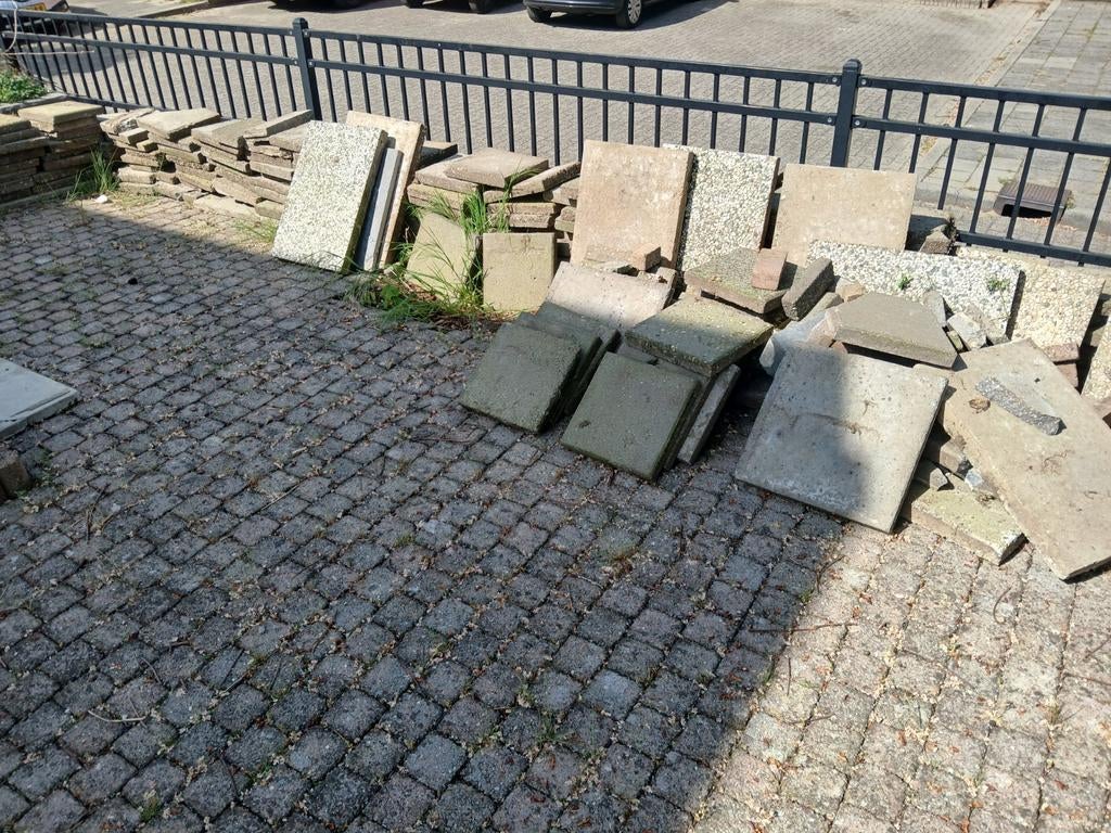 Stoeptegels 30x30cm - Diverse partijen, Tuin en Terras, Gebruikt, Ophalen of Verzenden, 10 m² of meer, Beton