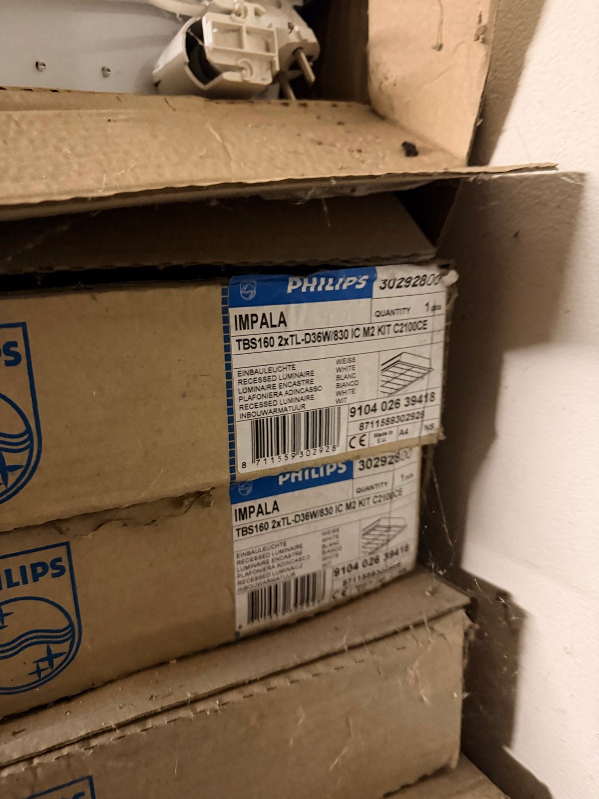 Philips Impala TBS160 inbouw stysteemplafond TL armatuur, Nieuw, Overige fittingen, TL-buis, Ophalen