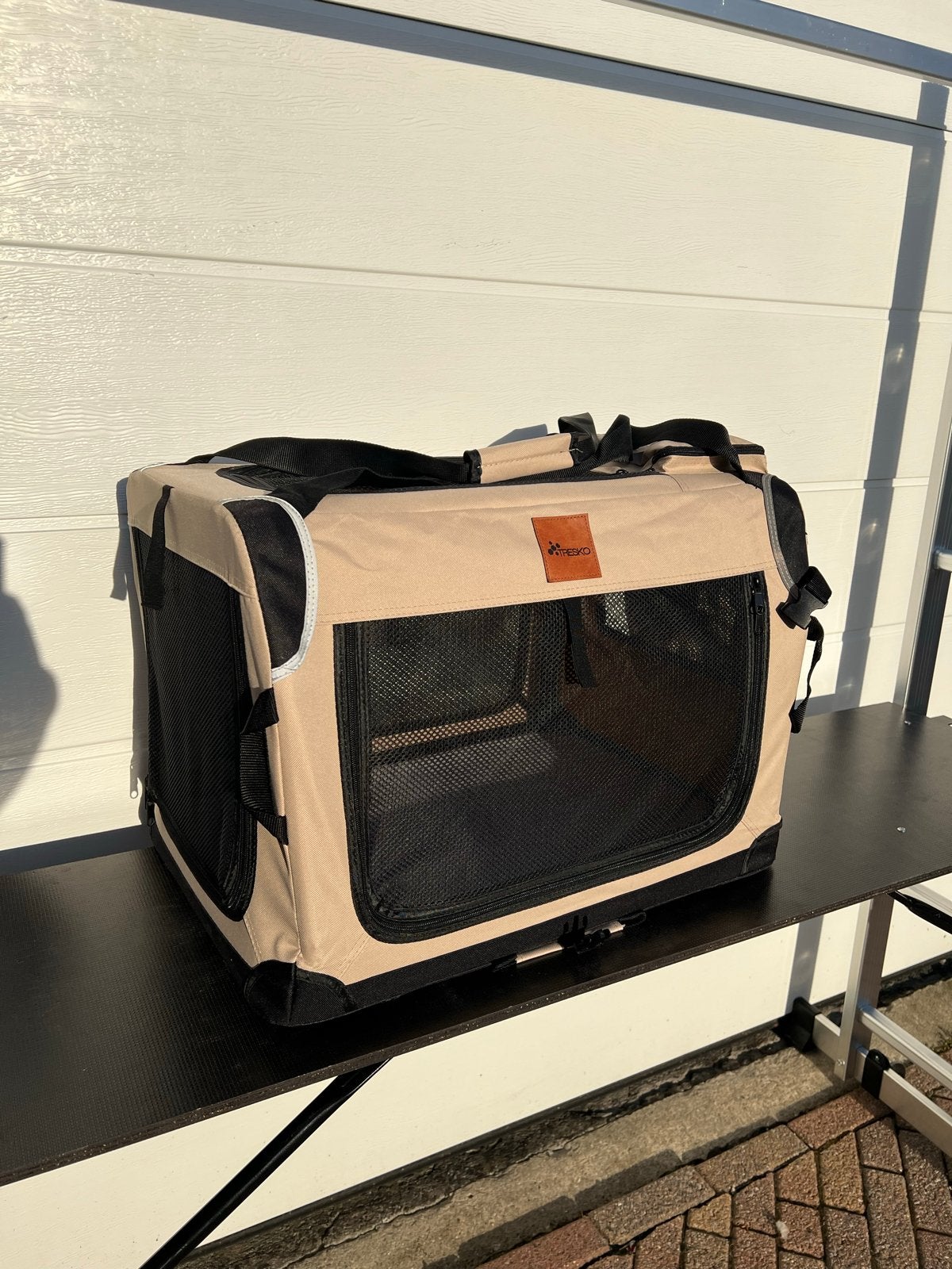 Opvouwbare hondenbox / dieren reisbench, Ophalen
