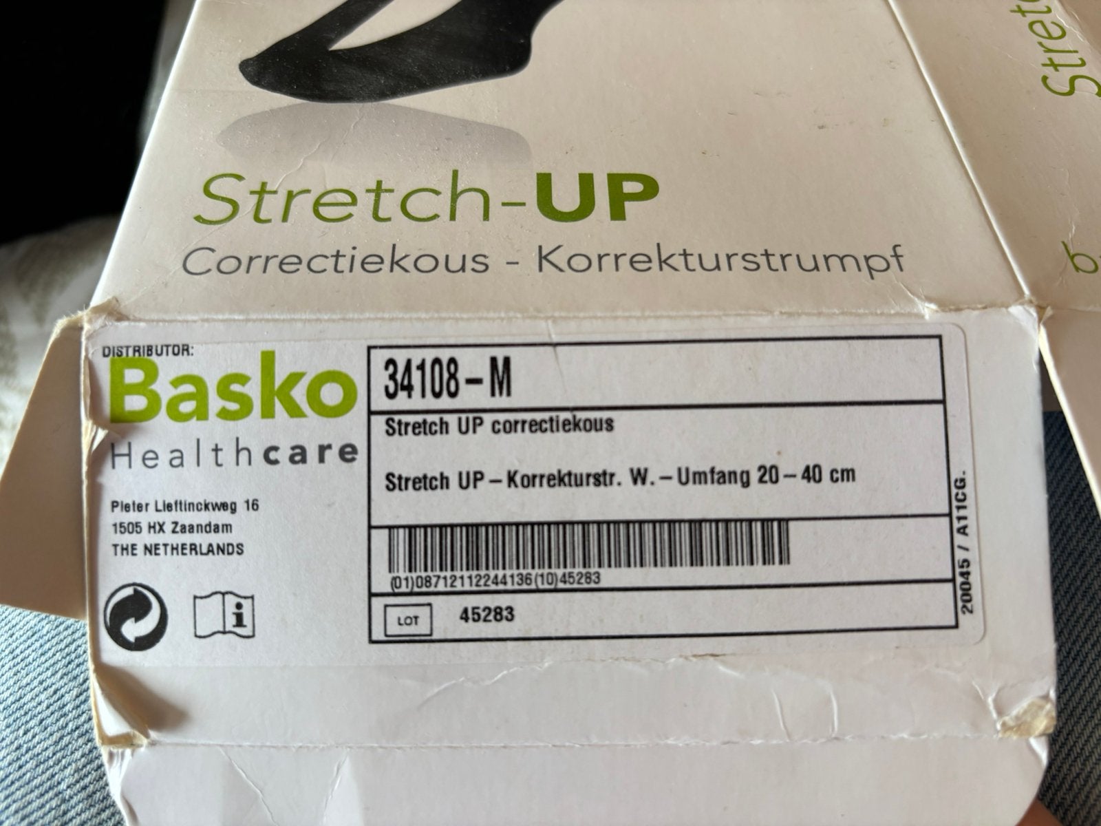 Stretch-up Correctiekous Basko maat M, Ophalen of Verzenden, Zo goed als nieuw, Maat 39 t/m 42, Zwart
