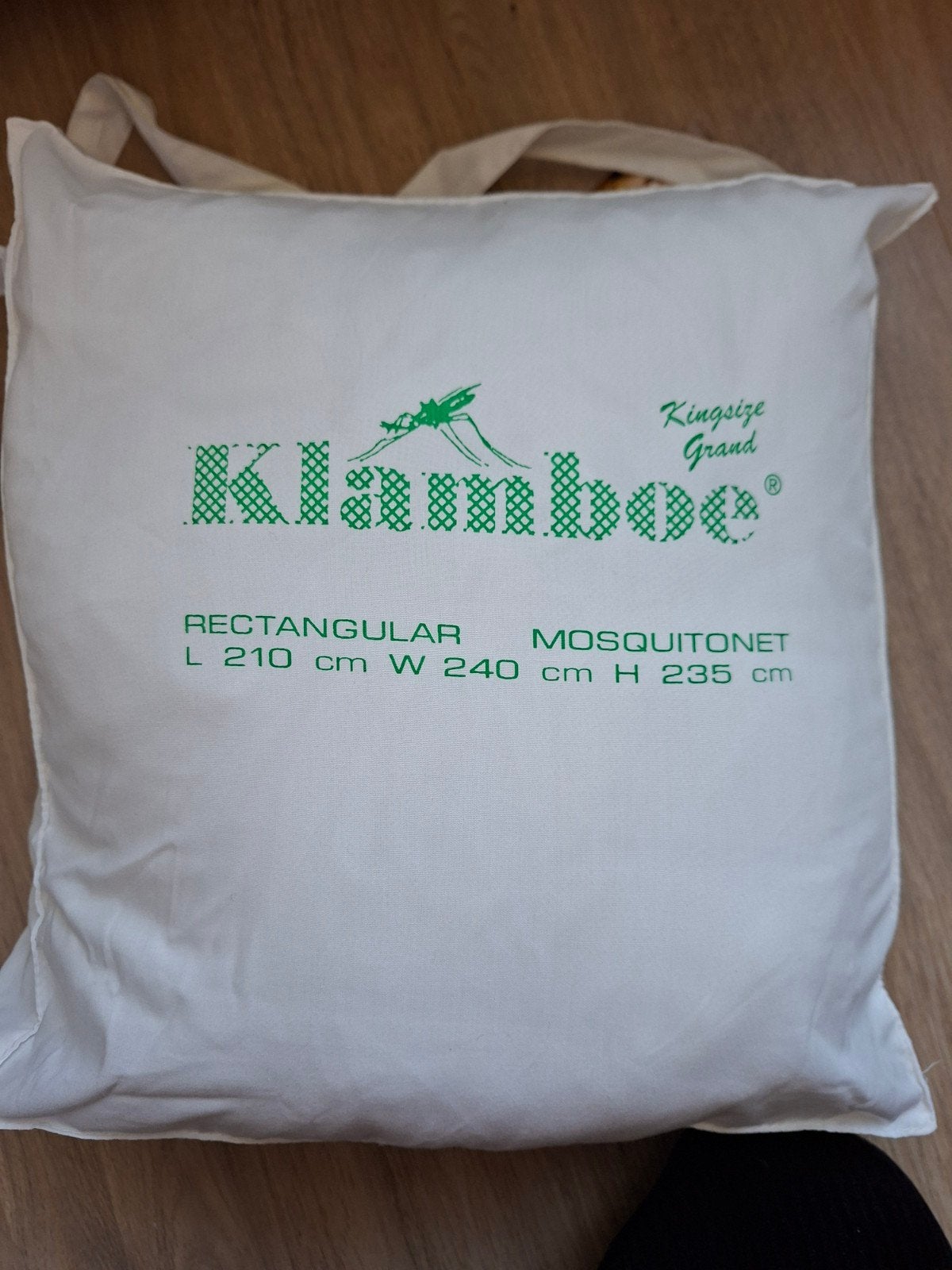 Klamboe rechthoekig 210x240, Gebruikt, Lits-jumeaux, Wit, Overige typen