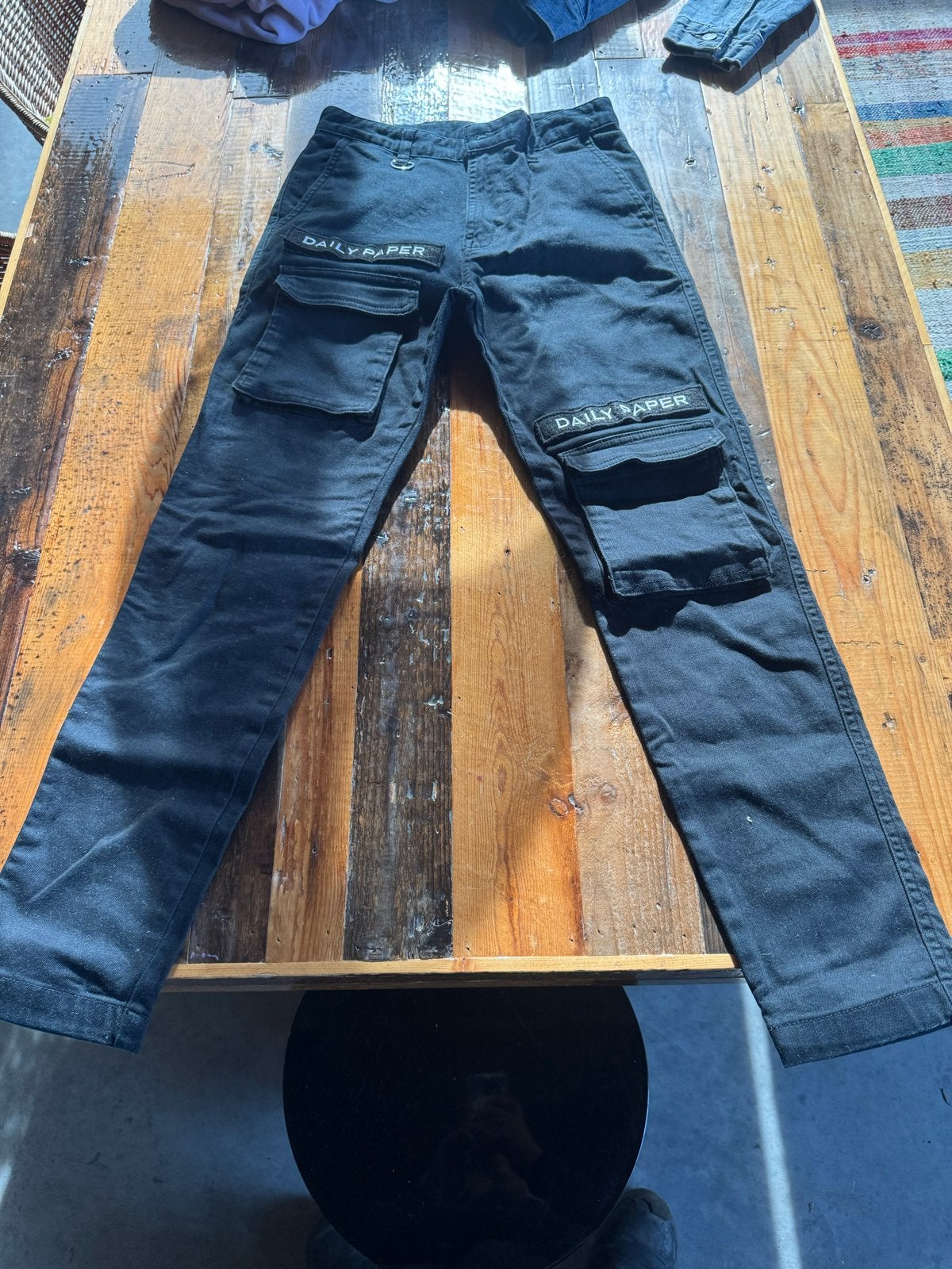 Daily Paper Cargo Broek Zwart Maat XS, Zwart, Ophalen of Verzenden, Maat 34 (XS) of kleiner, Lang
