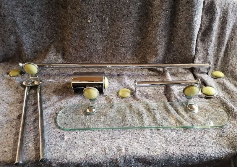 vintage moosgrün Colani badkamer accessoires 70er, Ophalen, Zo goed als nieuw, Steen, Overige typen