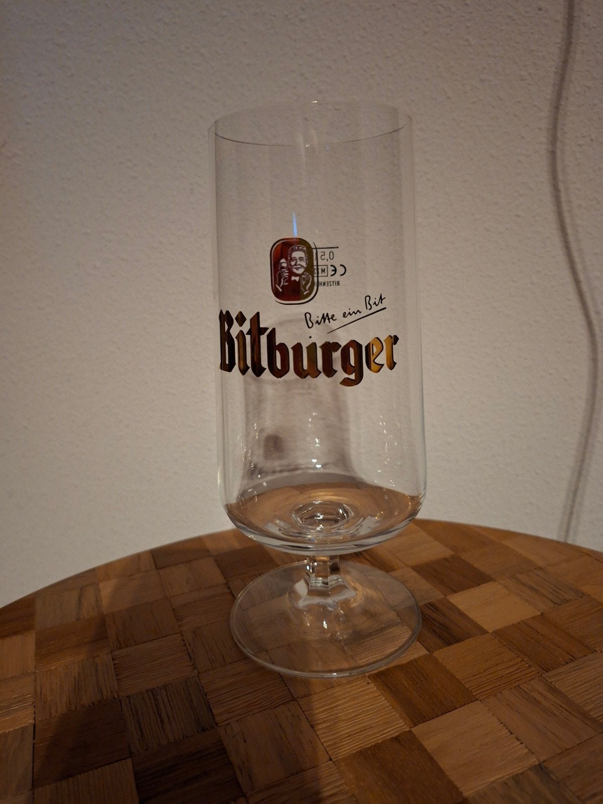 Bitburger Bierglas 0,5L - Zo goed als nieuw, Ophalen of Verzenden, Zo goed als nieuw, Glas