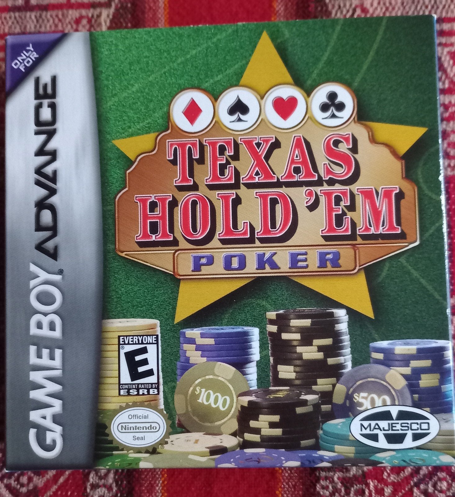 Gameboy Advance - Texas hold 'em poker, compleet, 1 speler, Ophalen of Verzenden, Zo goed als nieuw, Vanaf 3 jaar
