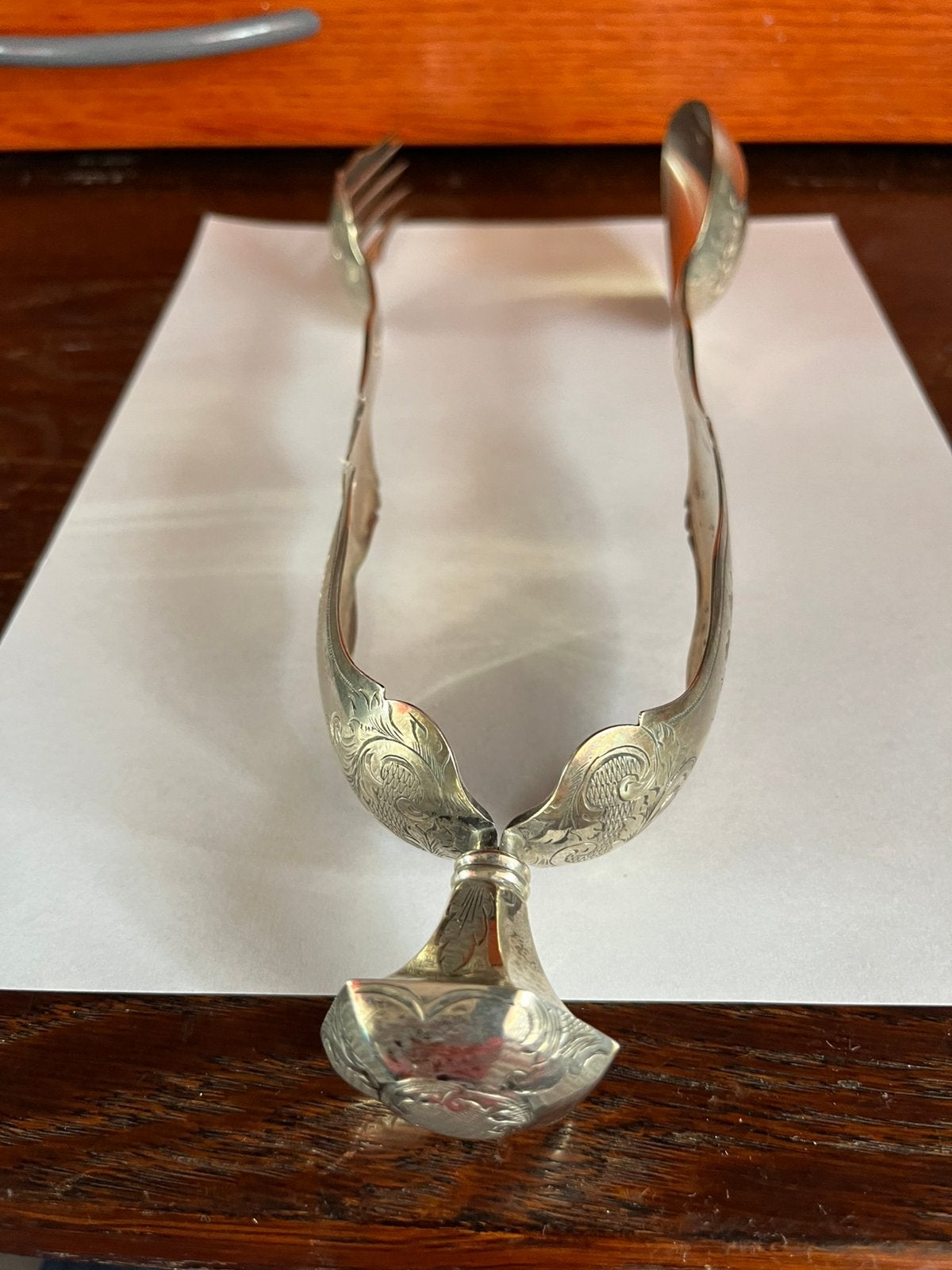 Antieke zilveren slatang 1858, Antiek en Kunst, Ophalen of Verzenden, Zilver
