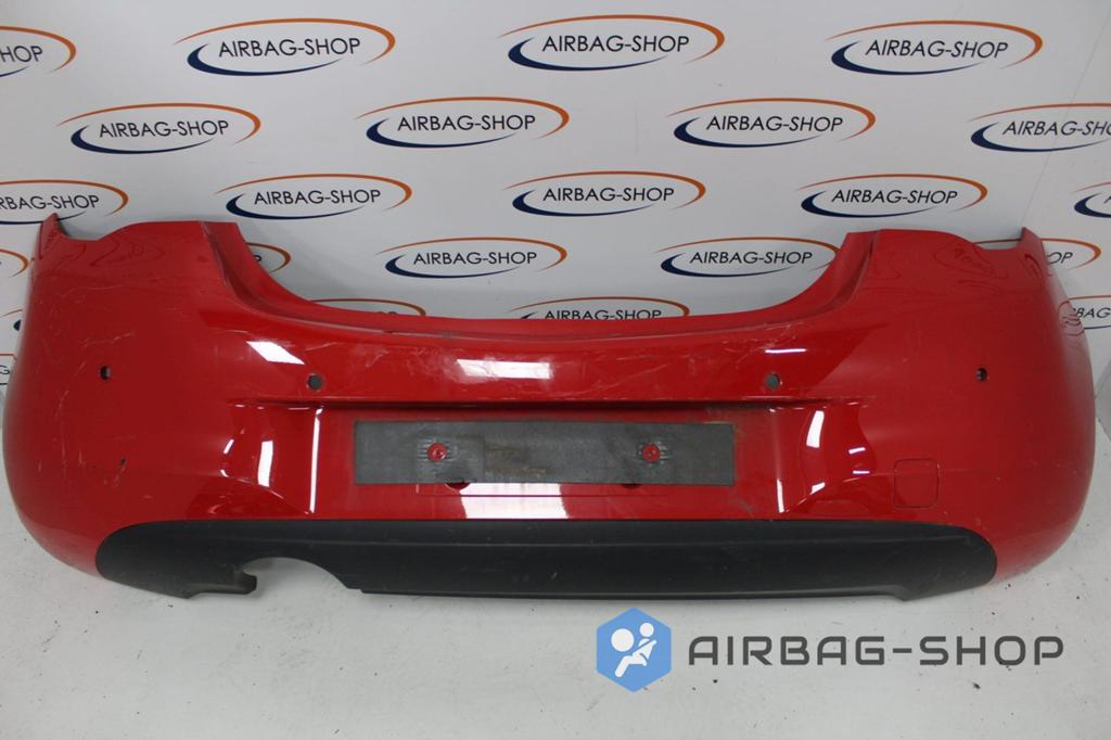 Opel Corsa E Achterbumper 4x pdc Rood 475498858, Gebruikt, -, -, Opel