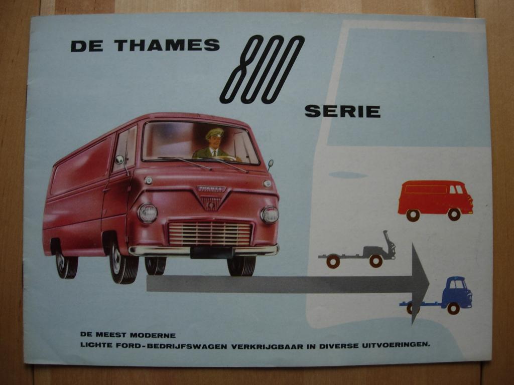 Ford Thames 800 1961 Brochure, Boeken, Gelezen, Ford, Ophalen of Verzenden, Ford