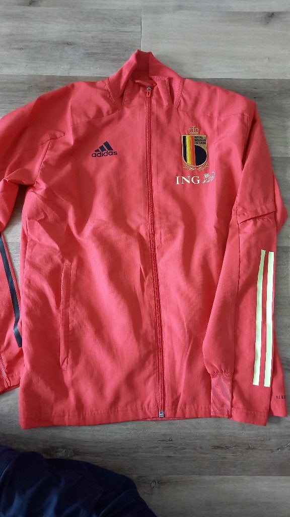 Adidas Rode Duivels Trainingsjasje 2019 Maat S, Maat S, Ophalen of Verzenden, Zo goed als nieuw, Trainingspak