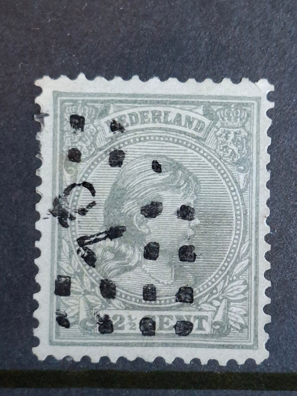 Puntstempel zegel nr 73 Maastricht nvph nr 38, Postzegels en Munten, Postzegels | Nederland, Ophalen of Verzenden
