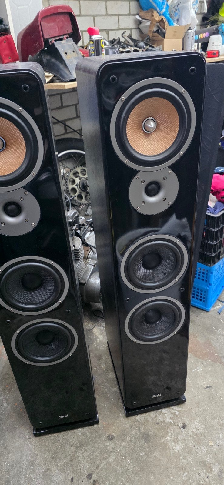 Teufel UL 40 Mk2 Vloerstaande Luidsprekers - Stereo Set, Audio, Tv en Foto, Vloerstaande luidspreker, Ophalen, 150 watt of meer
