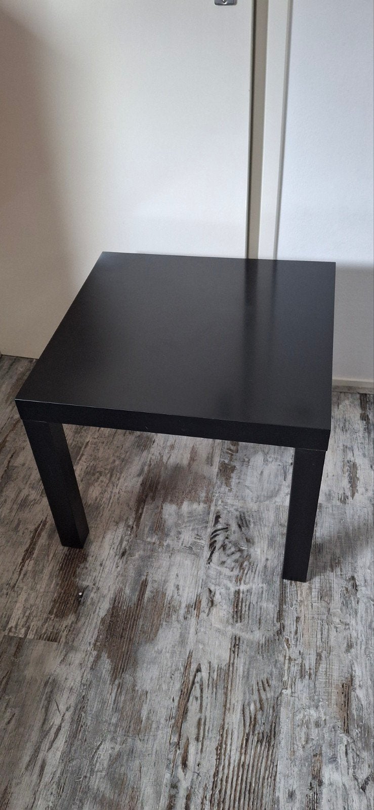 Zwart bijzettafeltje 55x55x45 cm, Ophalen, Gebruikt, 50 tot 100 cm, Vierkant