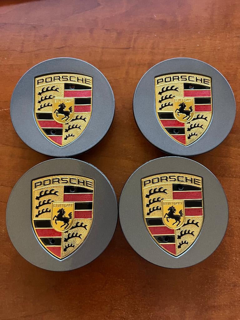 Porsche naafdoppen / wieldoppen – 76mm nieuw in doos grijs, Ophalen of Verzenden, Nieuw
