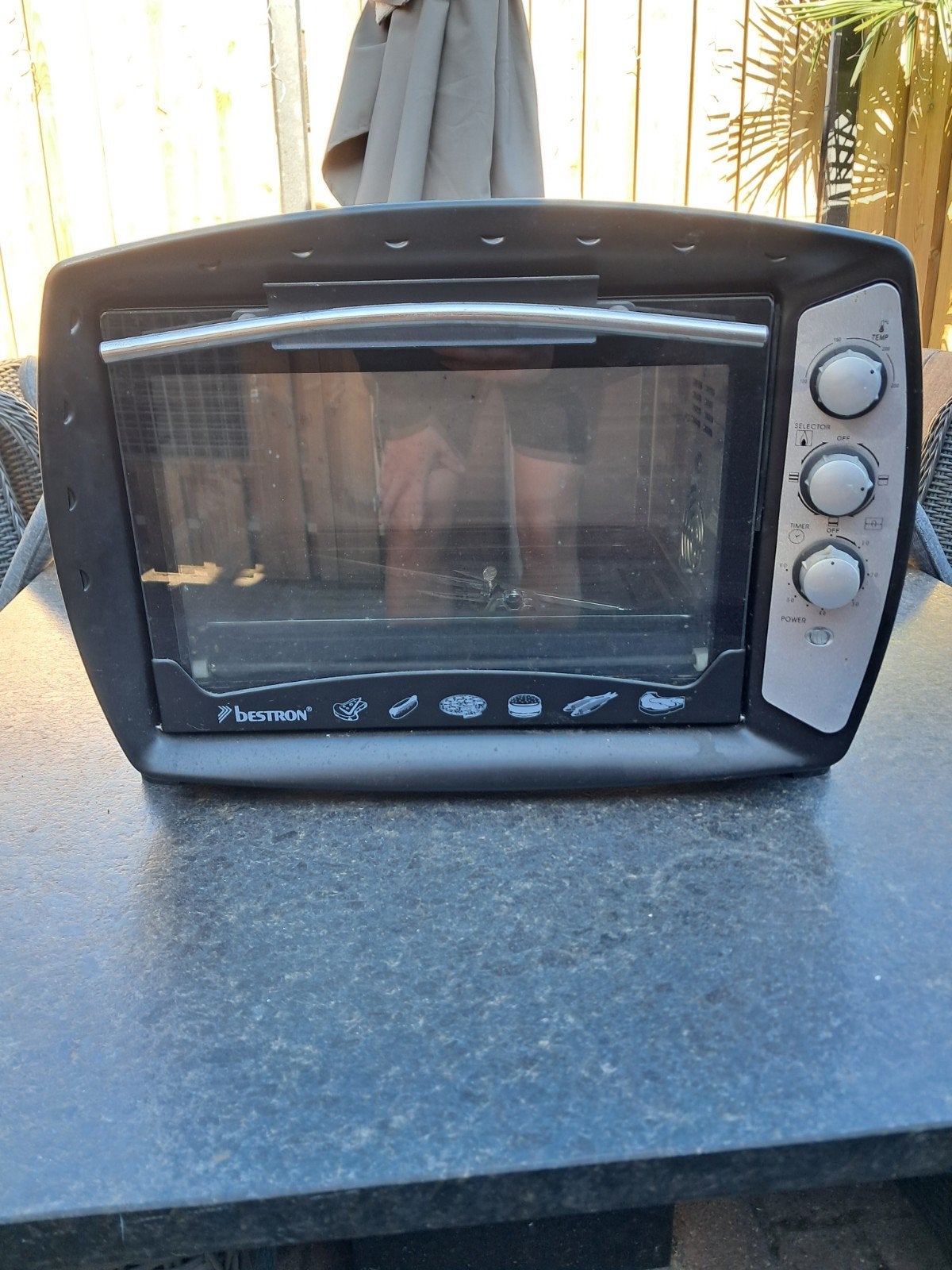 Bestron oven met draaispit, Witgoed en Apparatuur, Ovens, Ophalen, Minder dan 45 cm, Minder dan 45 cm, Oven met grill