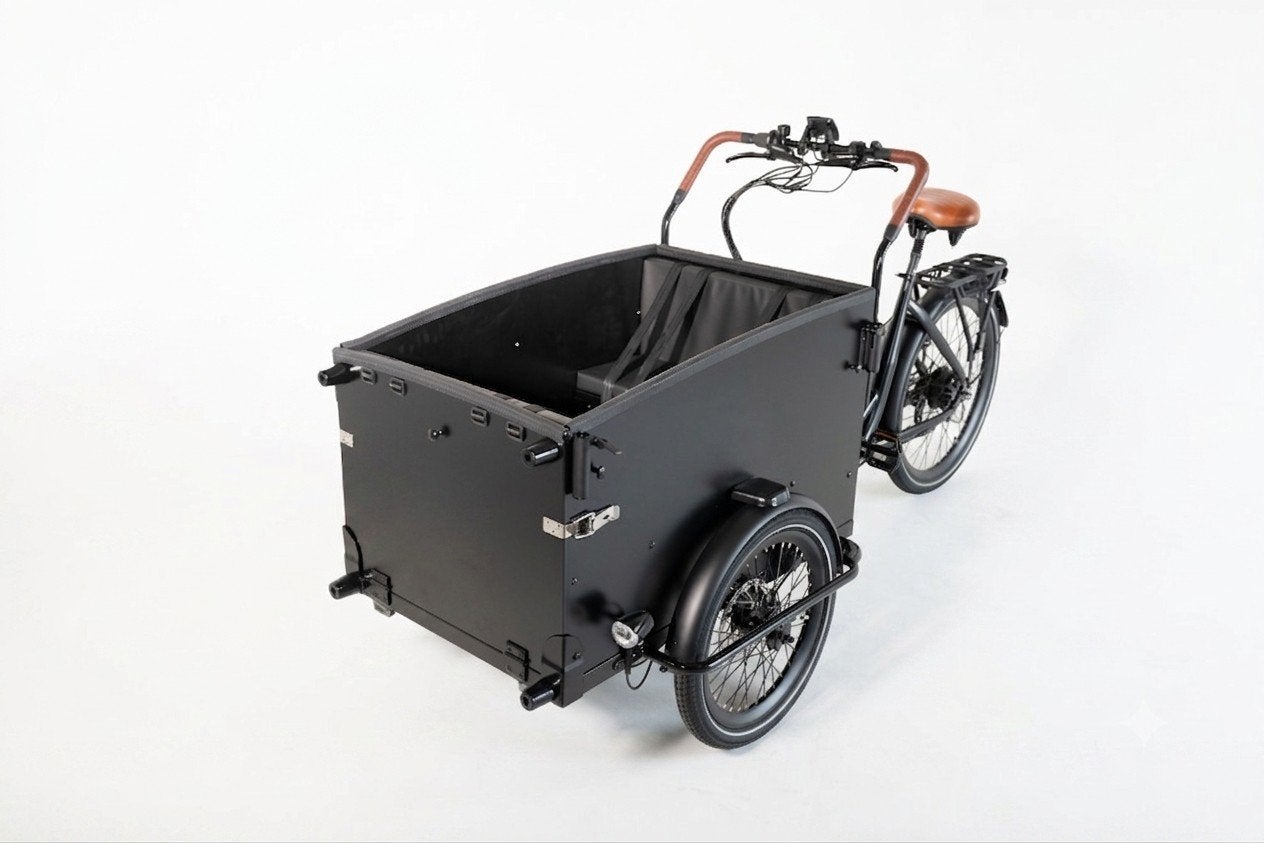 NEW:: Elektrische bakfiets met hondeluik en plek voor 2 kind, Overige merken, 4 kinderen of meer, Huif, Nieuw
