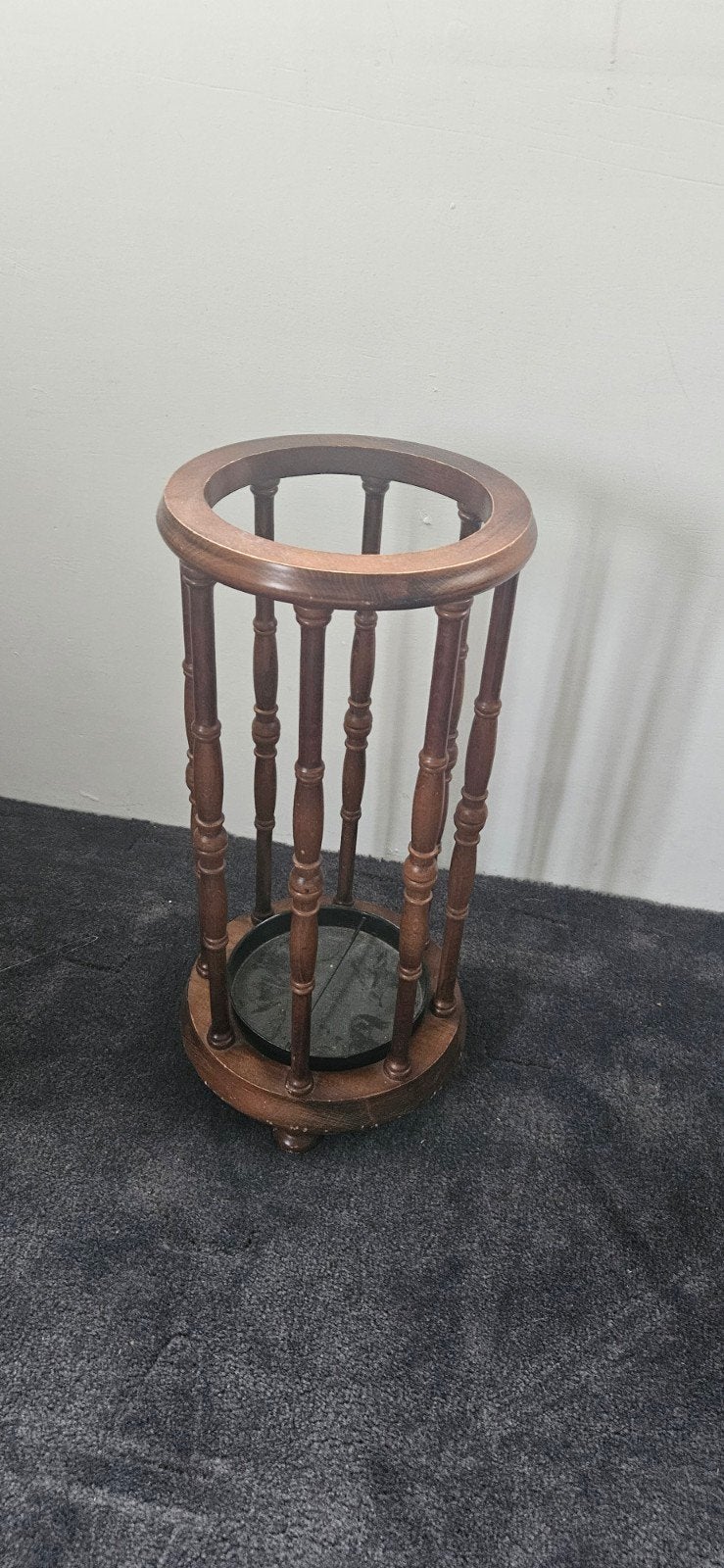 Houten paraplubak - 55 cm hoog, 25 cm diameter, Ophalen, Zo goed als nieuw, Hout