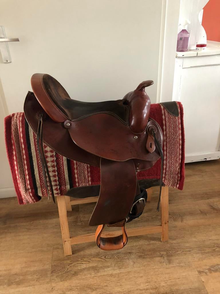Western zadel Full Quarter 16 inch, Ophalen of Verzenden, Zo goed als nieuw, Western