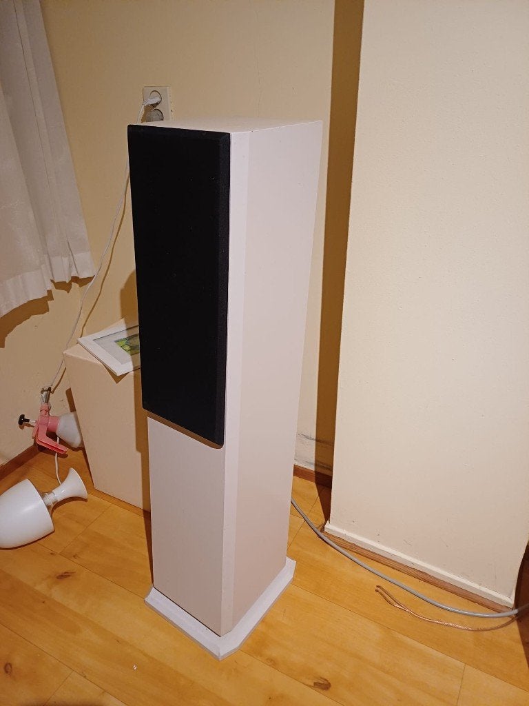 zuil luidsprekers wit, Gebruikt, 120 watt of meer, Front, Rear of Stereo speakers, Ophalen