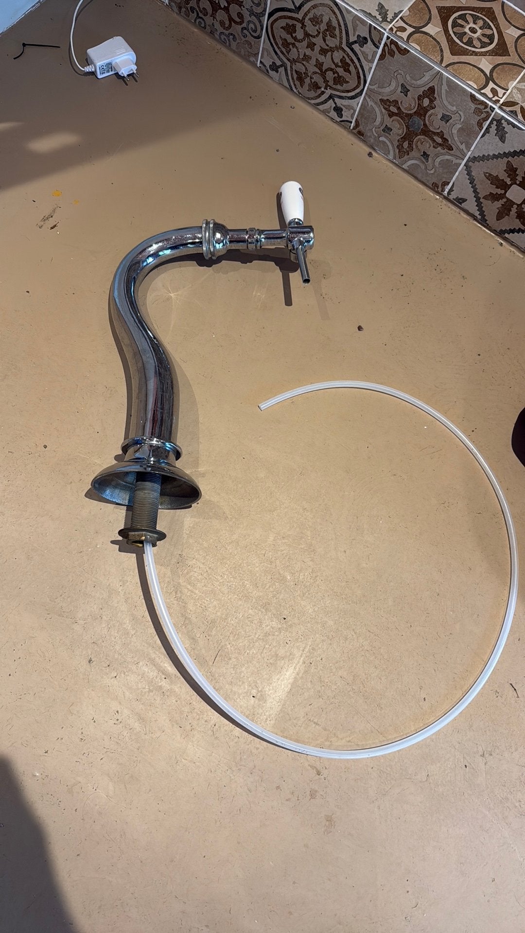 Bier tapzuil - Chroom met Brand Weizen hendel, Ophalen of Verzenden, Gebruikt