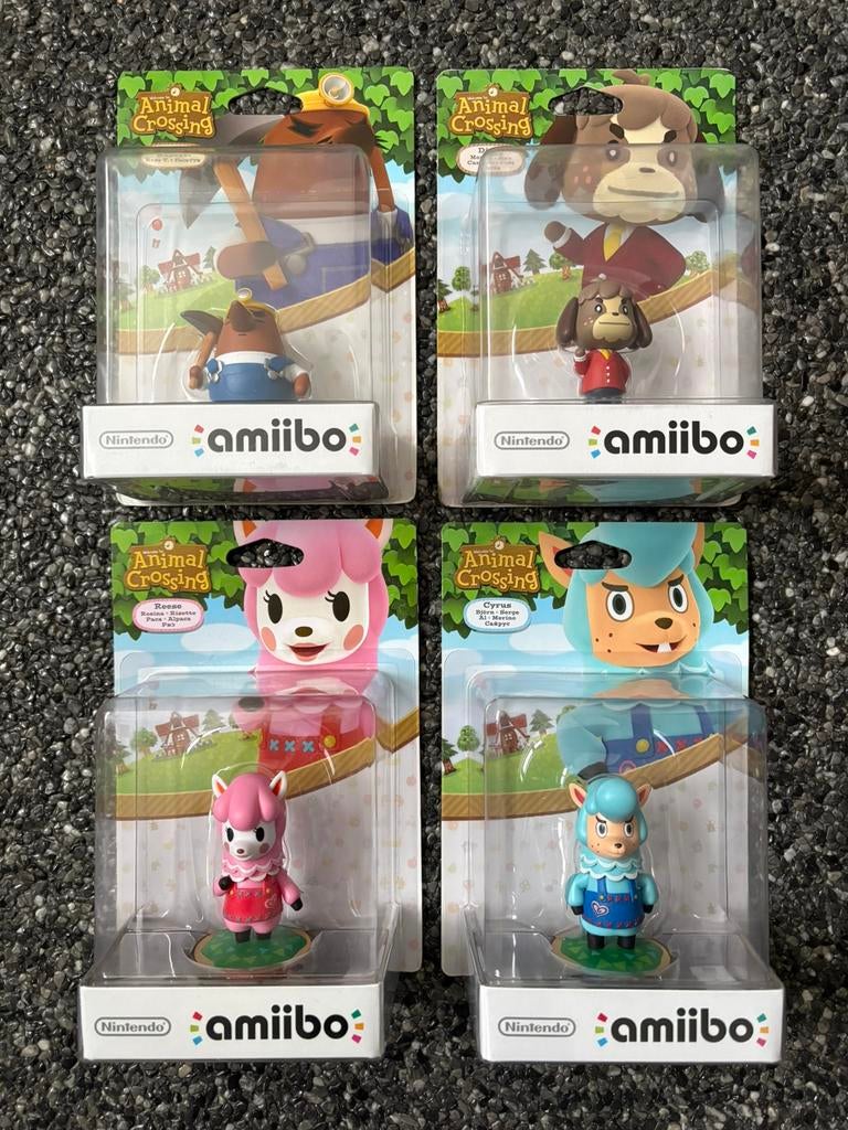 4 x Animal Crossing Amiibo, Avontuur en Actie, 1 speler, Ophalen of Verzenden, Zo goed als nieuw
