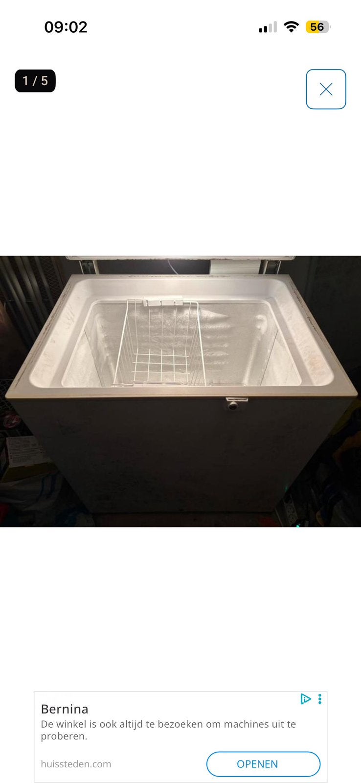 Ruime vrieskist, Witgoed en Apparatuur, Ophalen, Gebruikt, 85 tot 120 cm