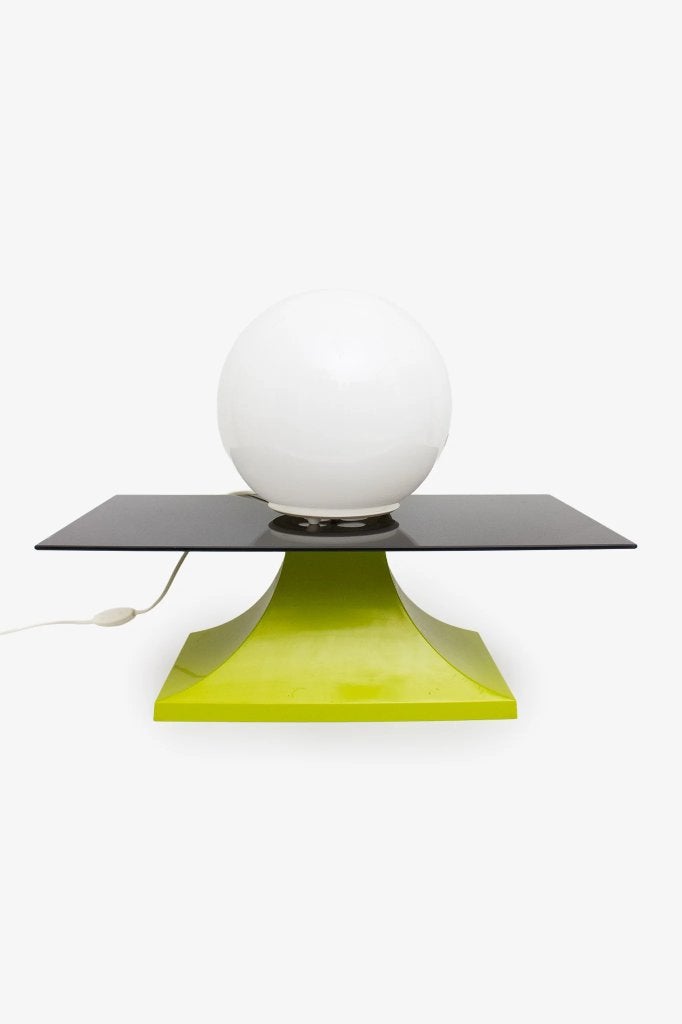Jaren 90 Memphis stijl inspired lamp op bijzettafeltje, Ophalen, Overige typen, Gebruikt, 43 cm