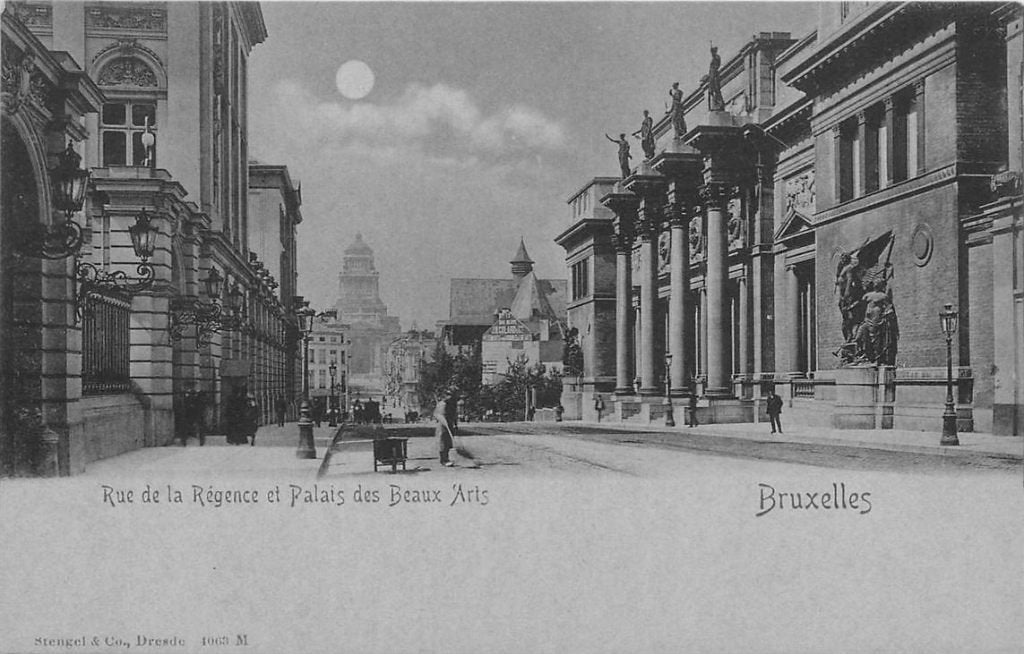 379-082-027 Bruxelles Rue de la Regence, Verzenden, Voor 1920, Overig Europa
