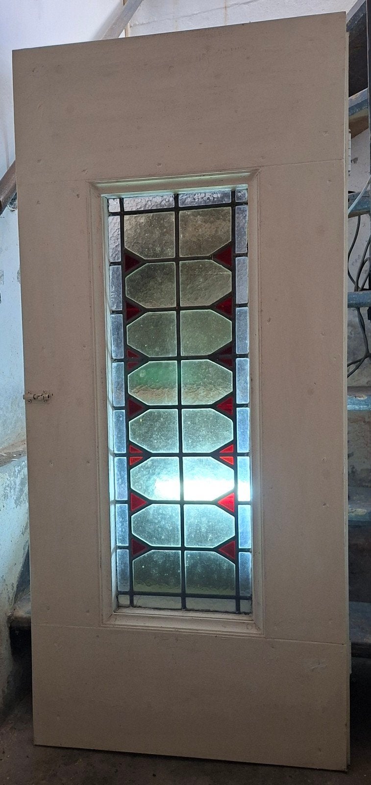 Glas in lood deurtje, Doe-het-zelf en Verbouw, Glas en Ramen, Ophalen, Minder dan 80 cm, Glas in lood, Overige typen