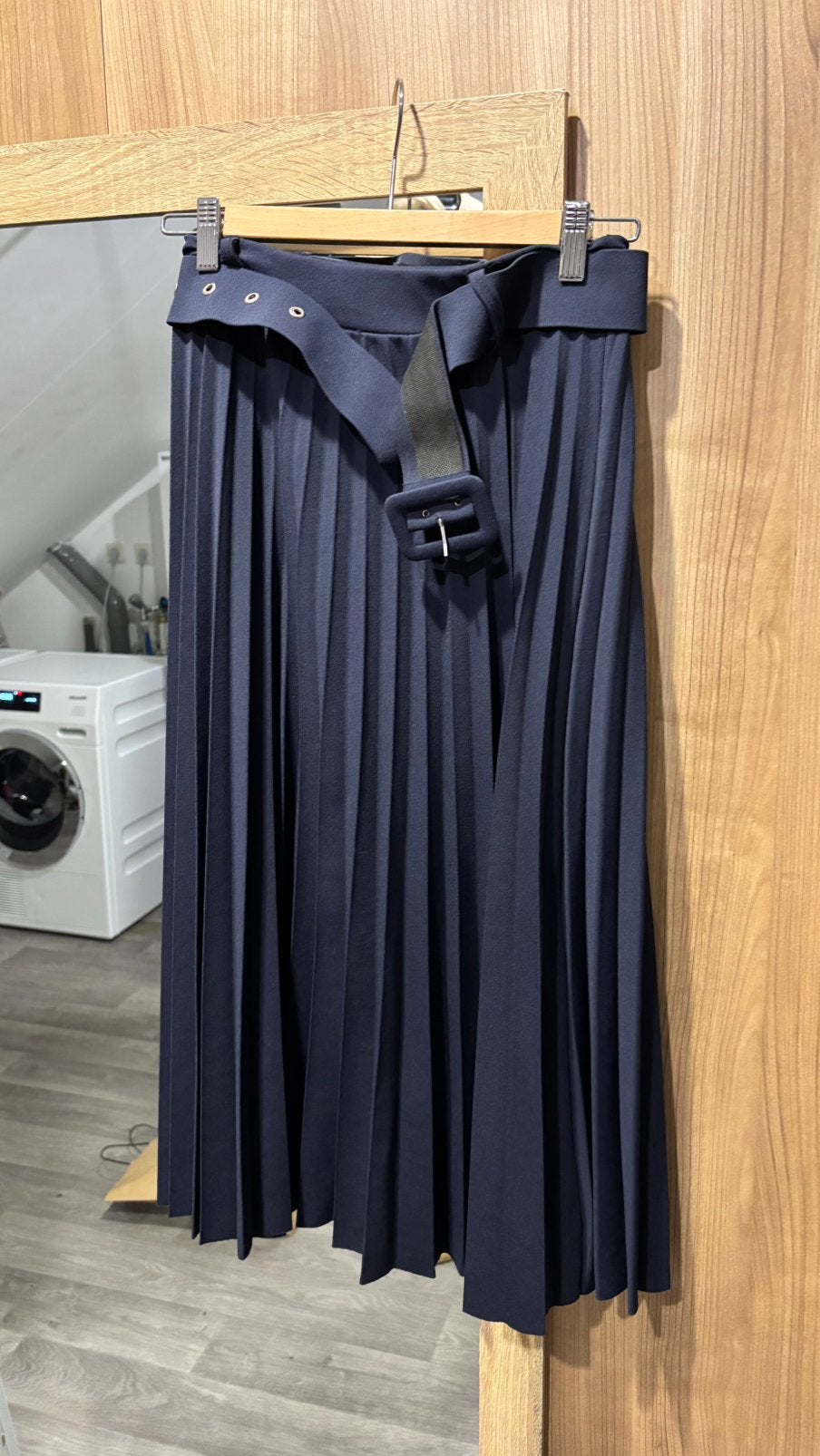 Blauwe plisse rok, Kleding | Dames, Rokken, Ophalen of Verzenden, Zo goed als nieuw, Maat 36 (S), Blauw