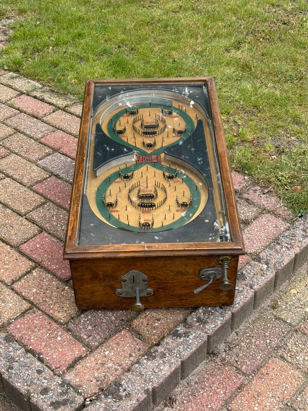 Oud antiek figure flipperkastje flipperkast jaren 30, Ophalen, Gebruikt