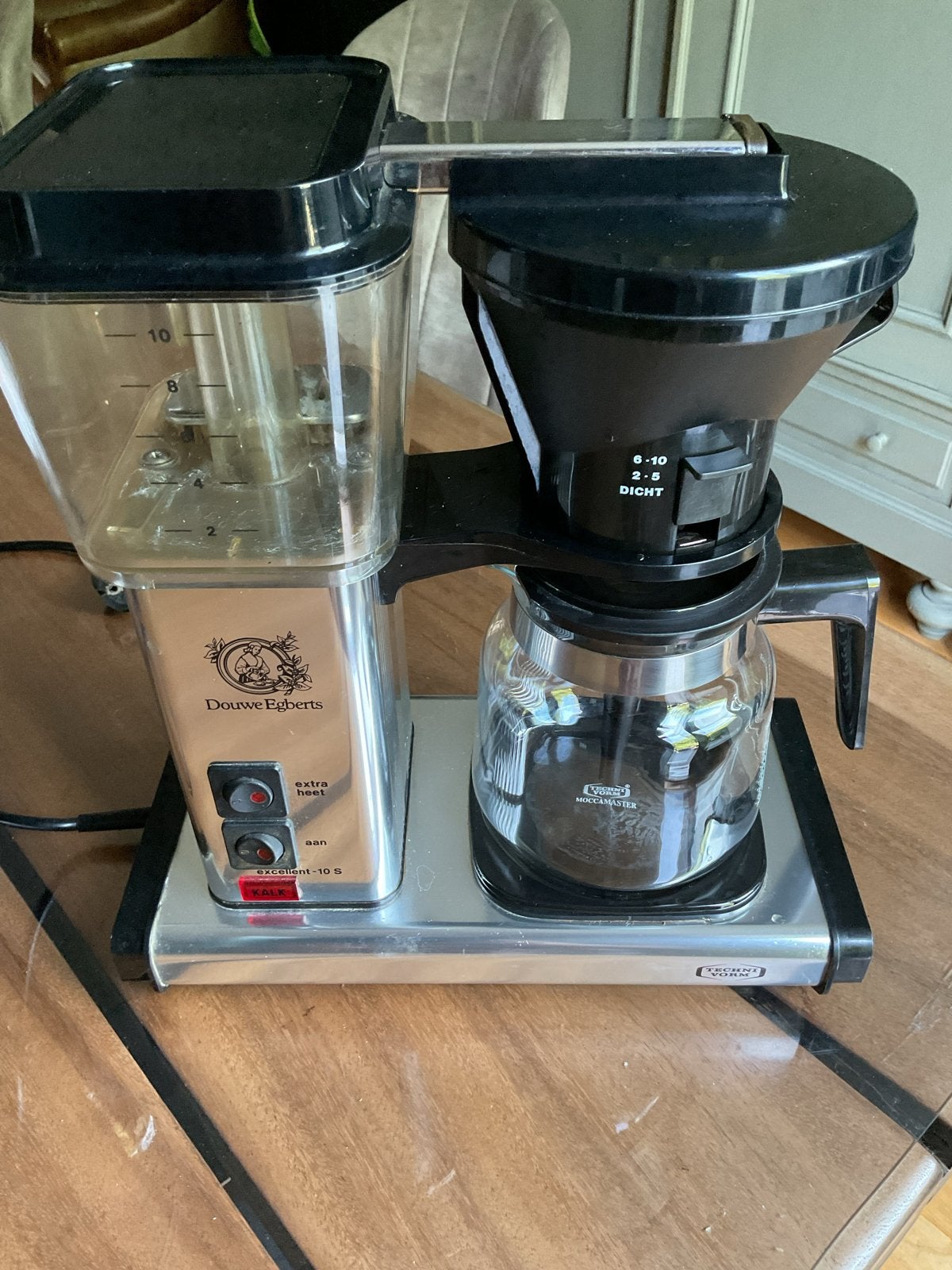 Douwe Egberts Excellent 10 S Koffiezetapparaat, Witgoed en Apparatuur, Koffiezetapparaten, Ophalen, Gebruikt, 10 kopjes of meer