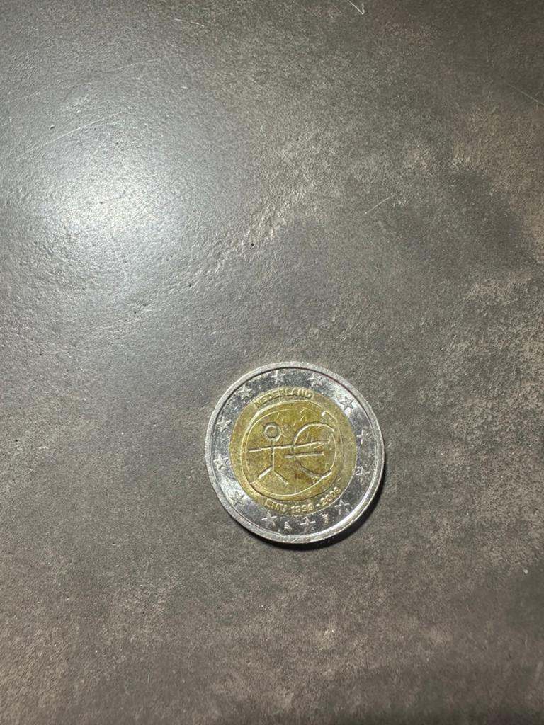 Zeldzame 2 Euro Nederland 1999-2009 EMU munt, Postzegels en Munten, Munten | Europa | Euromunten, Ophalen, Overige landen, 2 euro