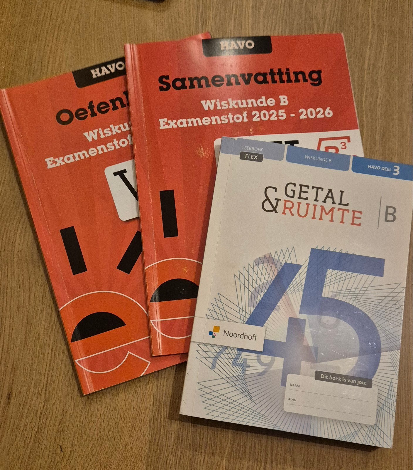 Wiskunde B Examen en oefen HAVO 2025-2026 + Getal & Ruimte, Boeken, Ophalen of Verzenden, Zo goed als nieuw, HAVO, Wiskunde B