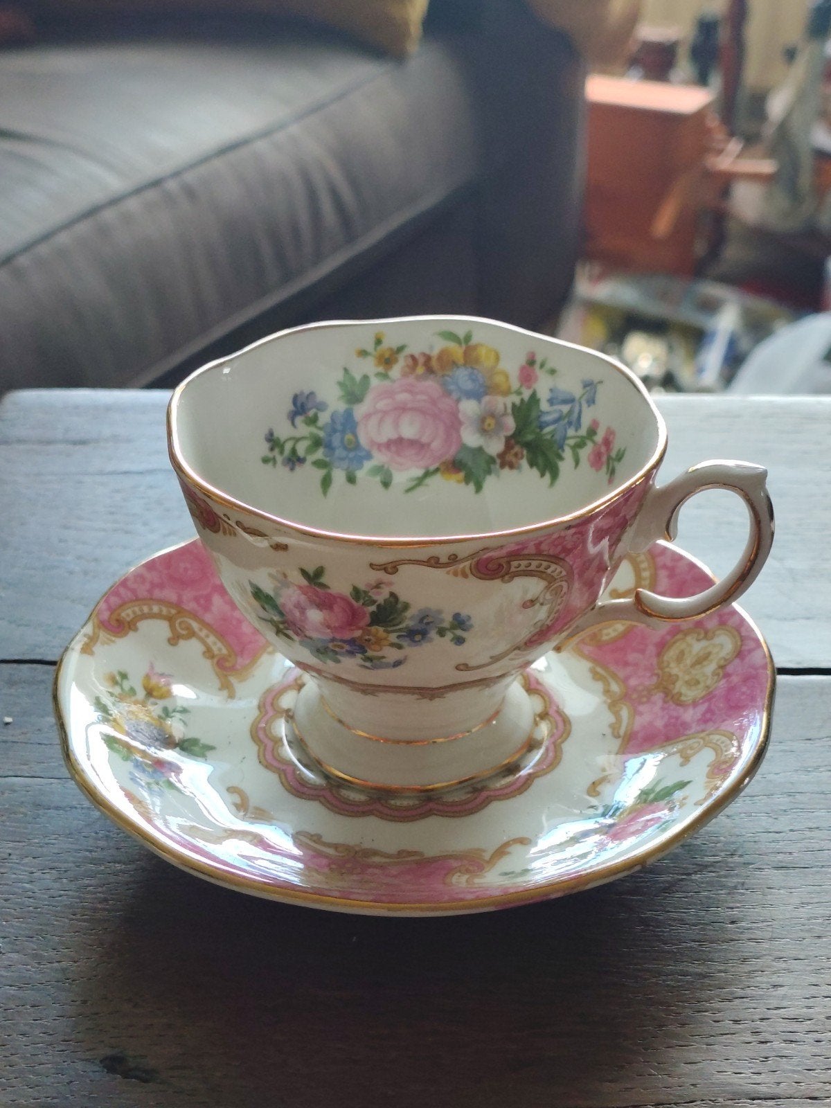 Royal Albert 'Lady Carlyle' Kop en Schotel - Puntgaaf!, Ophalen of Verzenden
