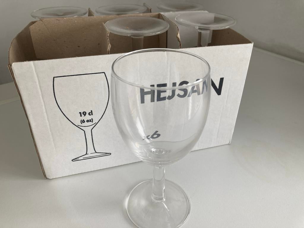 IKEA Hejsan wijnglazen 19 cl (6 stuks), Huis en Inrichting, Ophalen of Verzenden, Nieuw, Glas, Glas of Glazen