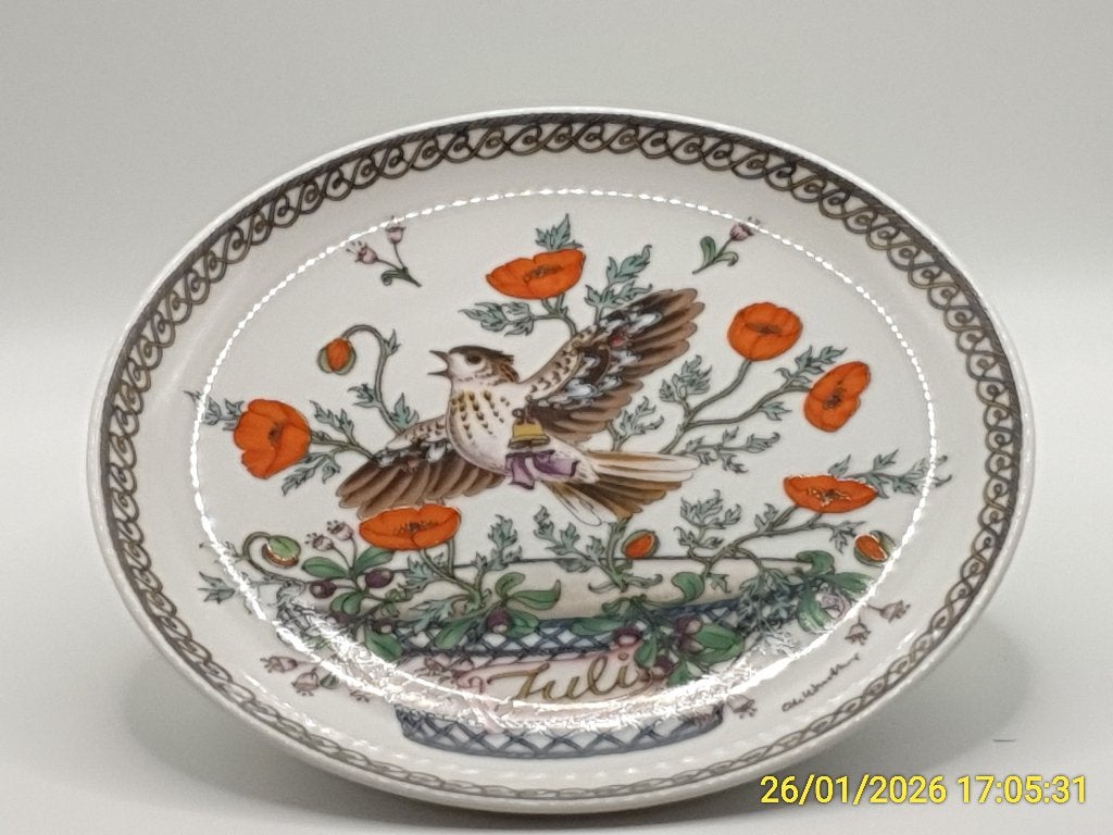 Hutschenreuther Verzamelaar Bord - Juli, Ophalen of Verzenden, Porselein, Bord of Schaal