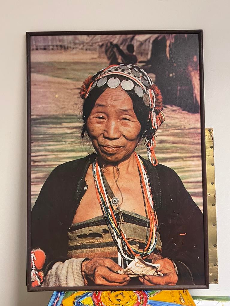 Fotografie oude dame kleding, Antiek en Kunst, Ophalen