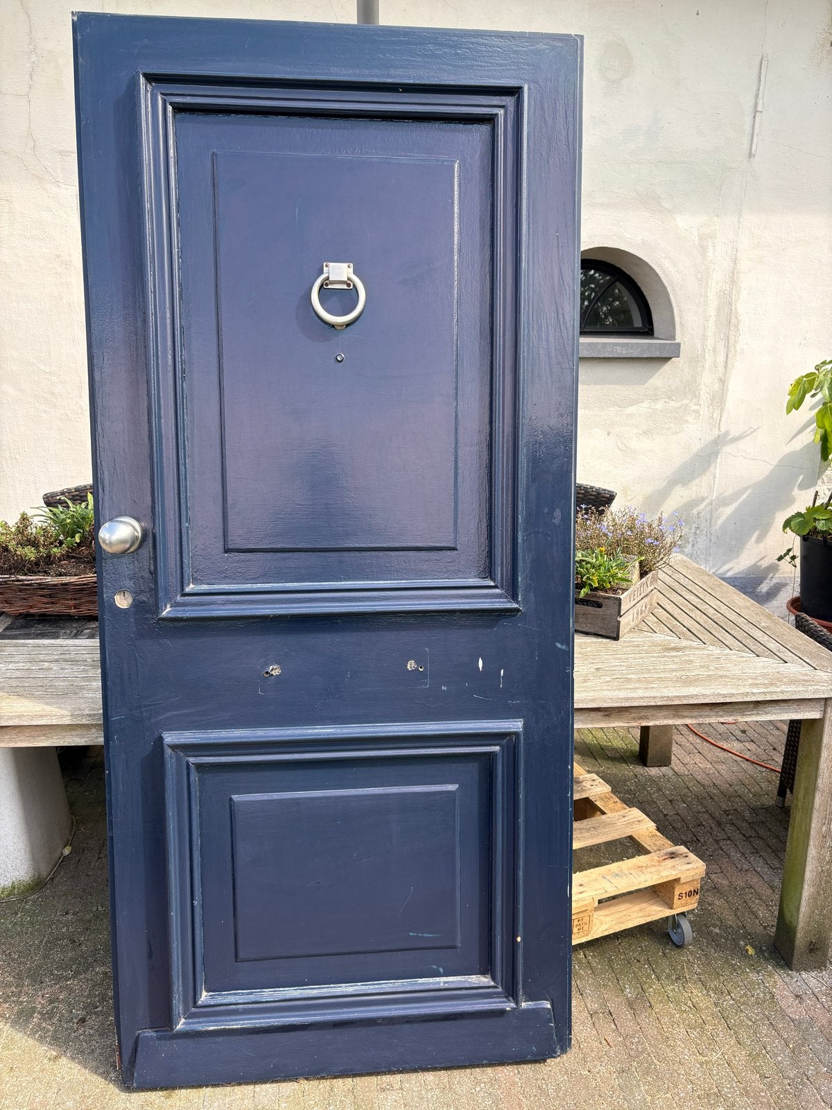 Zware Voordeur 93x204cm, 5cm dik - Ophalen Lomm, Ophalen, Gebruikt, 80 tot 100 cm, Buitendeur
