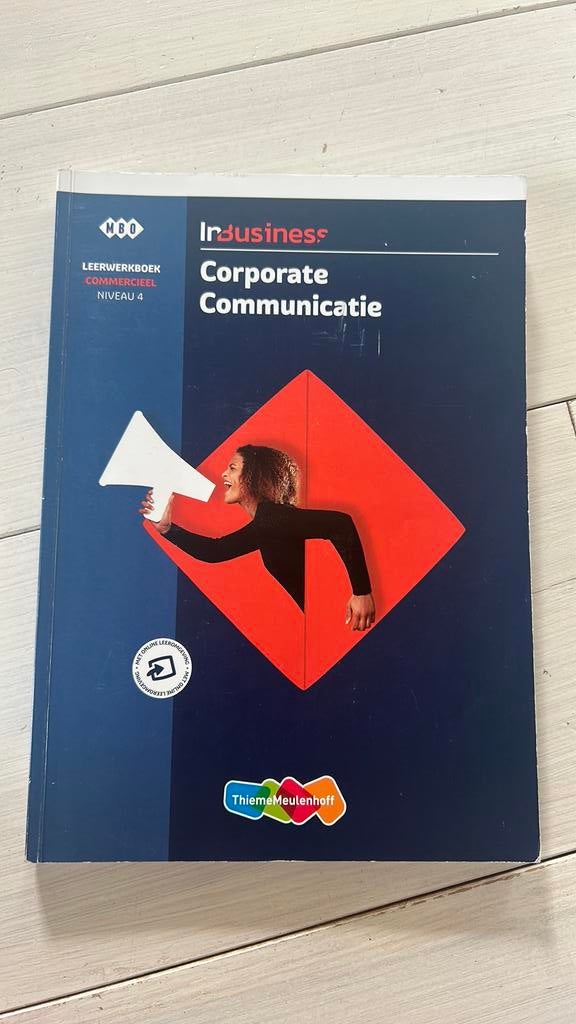 InBusiness Commercieel Corporate communicatie , Leerwerkboek, Boeken, Schoolboeken, Ophalen, Zo goed als nieuw