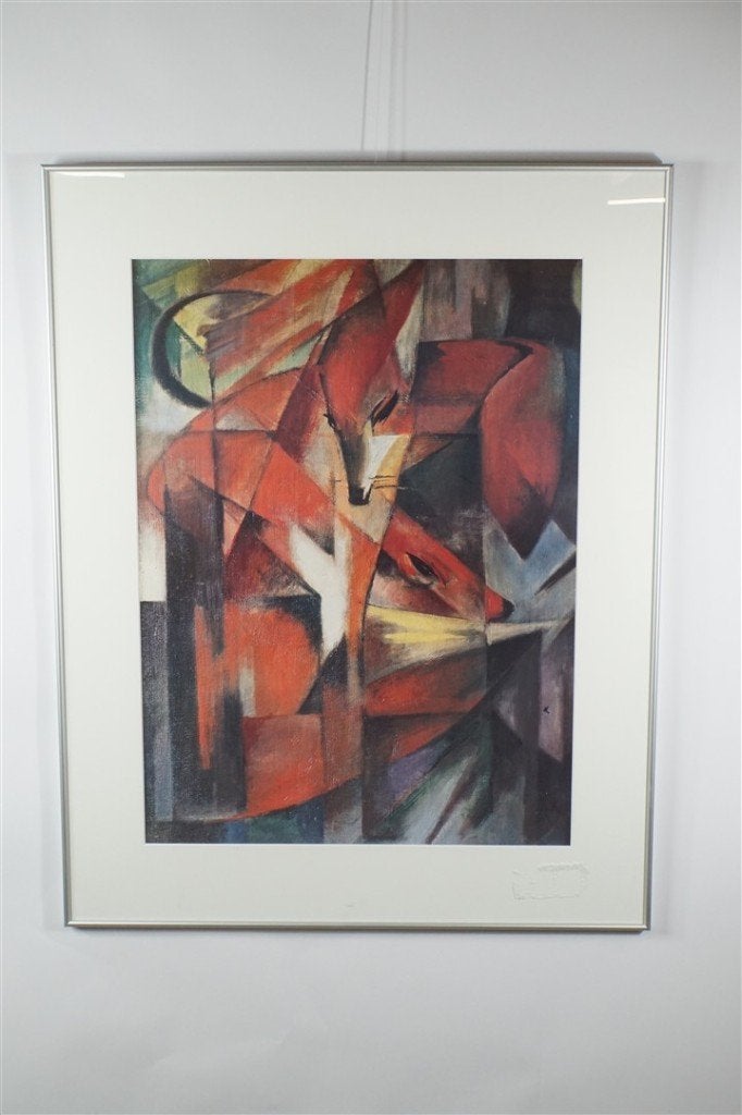 Reproductie van Franz Marc, De Vossen, Ophalen of Verzenden