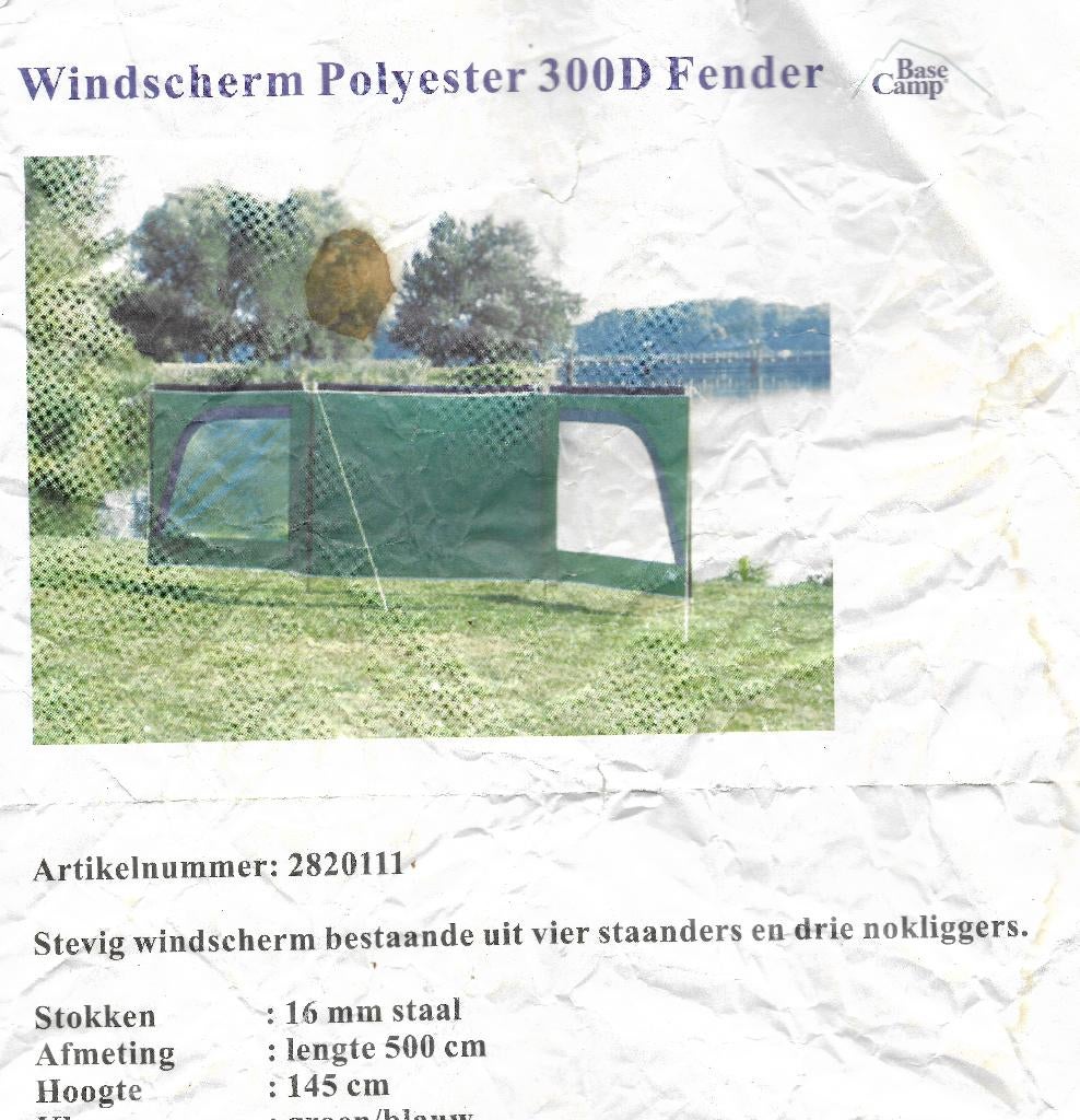 Prima windscherm voor op de camping, Caravans en Kamperen, Windschermen, Gebruikt, Ophalen