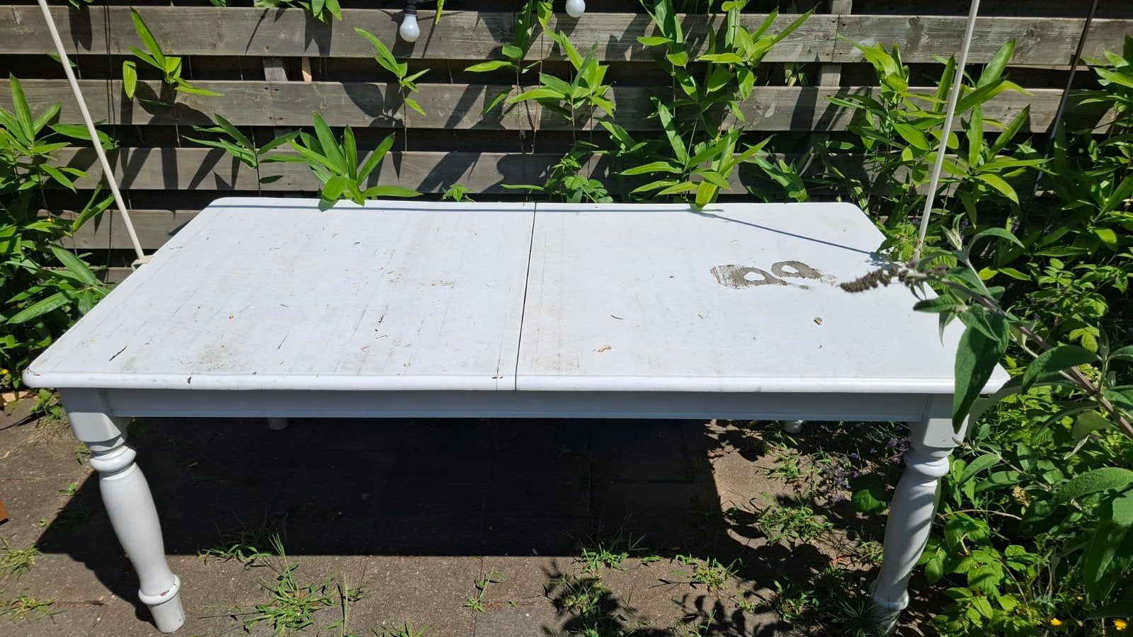 Houten tafel met verlengstuk - 118/164 x 96 cm, Ophalen, Gebruikt, 100 tot 150 cm, 50 tot 100 cm
