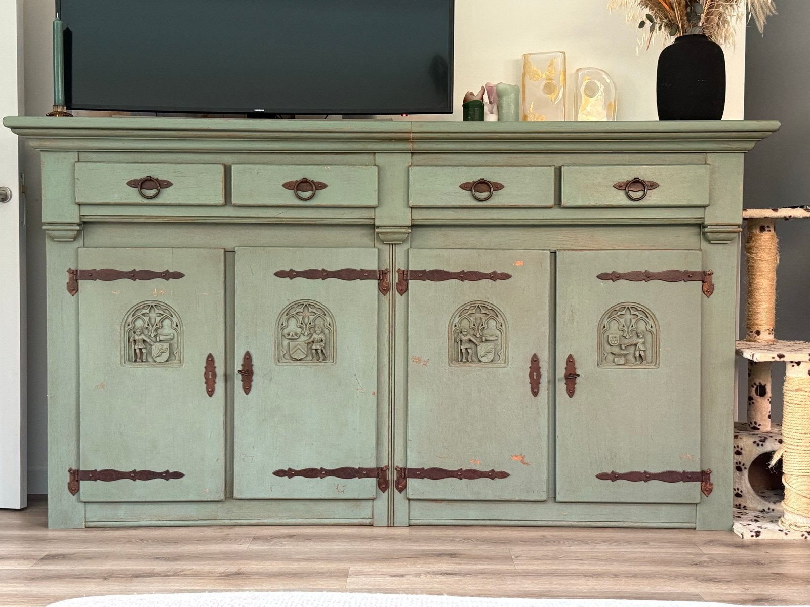 Vandaag ophalen €70- Vintage dressoir/tv-meubel, Antiek en Kunst, Ophalen