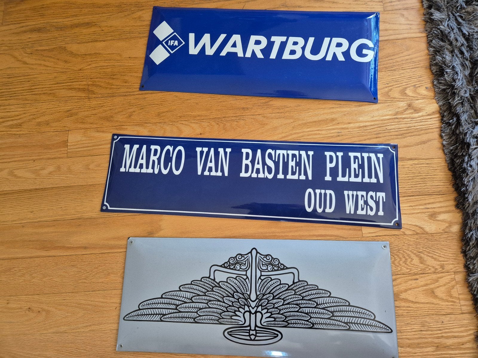 Emaillebord van Basten / Wartburg / Maserati of Austin Marin, Ophalen, Nieuw